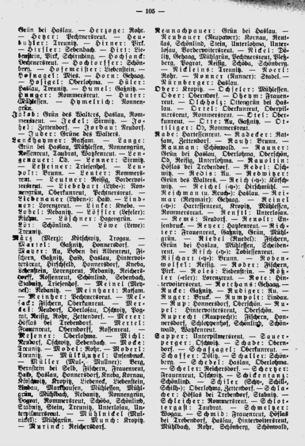 Das Egerer Landsteuerbuch vom Jahre 1392 mit den ältesten Personennamen in den Dörfern des Egerlandes - 6