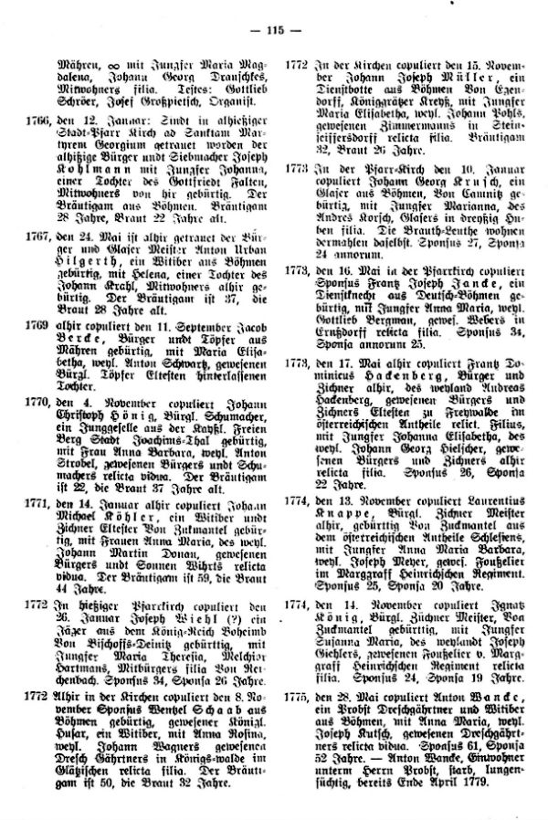 Nachrichten über Sudetendeutsche in den Traumatriken der preuß.-schlesischen Kreisstadt Reichenbach im Eulengebirge - 3