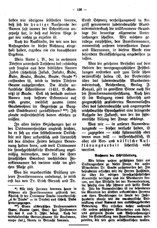 Soll die Namensdeutungsecke wie bisher fortgeführt oder aufgelassen werden? - 3