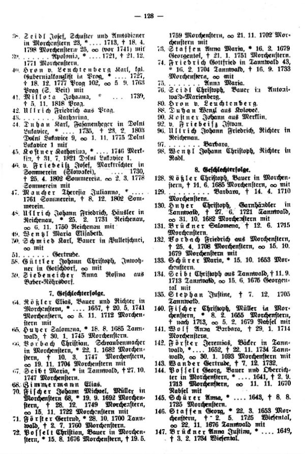 Ahnentafel Dr. jur. Gustav Johann Rößler, Prag - 2