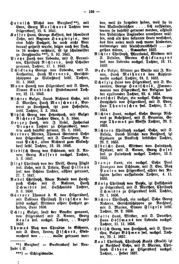 Exulanten in den Kirchenbüchern von Steinigwolmsdorf in Sachsen - 2