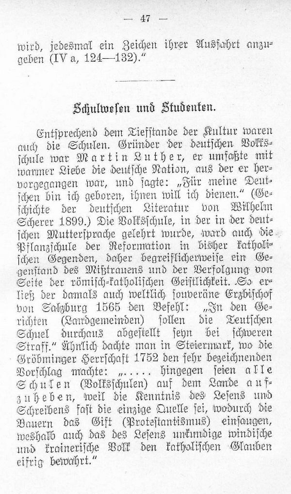 Schulwesen und Studenten