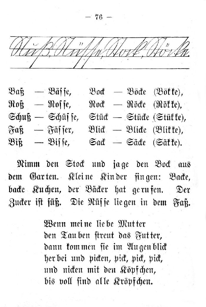 Deutsche Fibel - (Schreibschrift /Druckschrift)