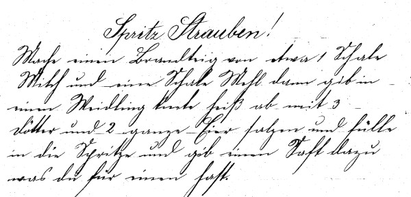 Rezept 'Spritz Strauben'