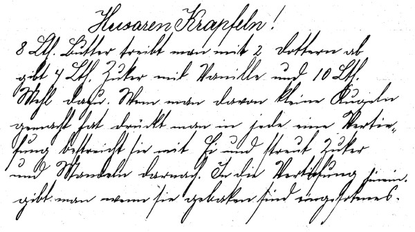 Rezept 'Husaren Krapfeln'